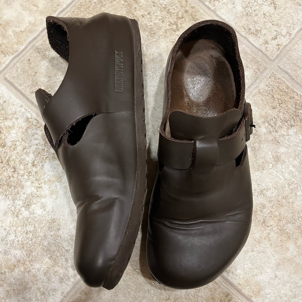 Birkenstock London Oiled Leather Habana Shoes Size 39